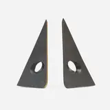 Carl Auböck, Bookends model 4100, pair, patinated brass