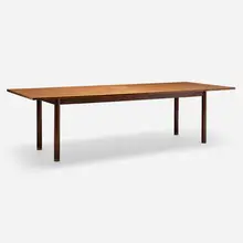 Edward Wormley, Conference table, model 846, c. 1967, mahogany, brass, rosewood