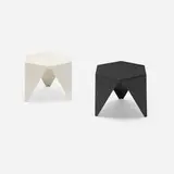 Isamu Noguchi, Prismatic tables, pair, 1957 / 2002, enameled metal