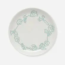 Hella Jongerius, Embroidered Flower plate, 2000, porcelain, thread