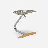 Special edition Mezzadro stool by Achille & Pier Giacomo Castiglioni, 1957 / 2004, enameled steel, chrome-plated steel, beech, sold May 2026
