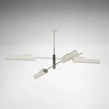 David Weeks, Torroja Cross chandelier, model 425, c. 2009, enameled aluminum, chrome-plated steel