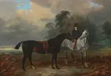 James Walsham Baldock, The Hunters at Rest, oil on canvas