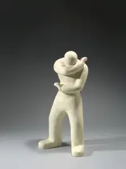 Hans Schmitz, Abwehr, Um 1925, Gips, altweiß gefasst