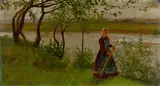 Walter Leistikow, Frau am Flussufer