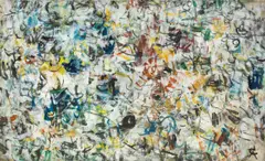 No 64/F6 by Rolf Cavael, 1964, Öl auf Leinwand, sold Nov 2015