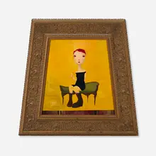 Joe Sorren, Scottische, 2009, oil and mixed media on panel in artist's frame