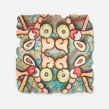 Ozzie Juarez, Untitled, 2021, acrylic and mixed media on concrete, flexible substrate
