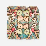 Ozzie Juarez, Untitled, 2021, acrylic and mixed media on concrete, flexible substrate