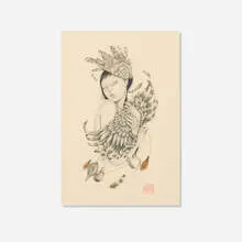 Ozabu, 目配せ (Mekubase), 2016, graphite and acrylic on paper