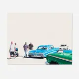 The Perez Bros., Sunday Stroll, 2019, acrylic on panel