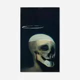 Phil Hale, Head Painting (Skull with Halo), c. 2012, oil on panel