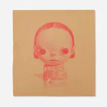Untitled by Roby Dwi Antono, 2020, colored pencil on cardboard, sold Oct 2025