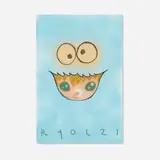 Laksamana Ryo, Cookie Monster Simplification, 2021, spraypaint and pastel on paper