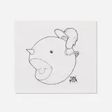 Przemysław Blejzyk, Snowman (sketch), c. 2016, ink on paper
