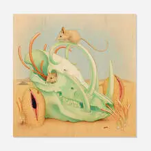 Tiffany Bozic, Namibia, 2008, acrylic on maple panel