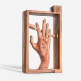 Vincent Pocsik, Untitled (from the Hand series), 2022, carved walnut