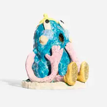 Joakim Ojanen, Oooh That's a Good Fucking Cloud Up There, 2019, glazed earthenware