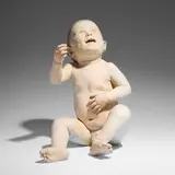 Judy Fox, Friar Tuck, 1995, terracotta, casein