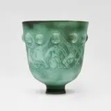 Edwin and Mary Scheier, Chalice form with figures, 1996, glazed stoneware
