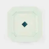 Bodil Manz, Square Plate, c. 1980, celadon-glazed porcelain