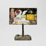 Roberto Lugo, Charcuterie Billboard, 2024, glazed earthenware