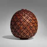 J. Paul Fennell, Basketweave vessel, 2025, acacia