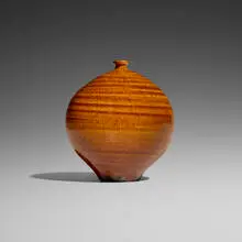 Weed pot by Doyle Lane, c. 1970, glazed earthenware, sold Apr 2026