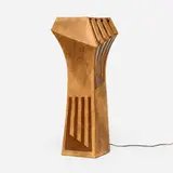 Dennis Kirchmann, Sculptural floor lamp, c. 1975, glazed stoneware