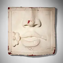 Rare Fioreinbocca bas-relief by Gaetano Pesce, 1969-1970, painted foam, sold Apr 2026