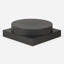 Christian Woo, Noga coffee table, stained ash