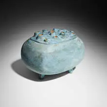 André-Aleth Masson, Covered footed vessel, 1962, glazed stoneware