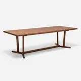 Neri & Hu, Shaker dining table, model 764T, 2015, walnut, brass