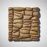 Anne Barrès, Untitled (wall mural), c. 1975, glazed earthenware