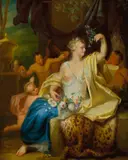 Balthasar Beschey, Flora, 1731, Öl auf Eichenholz