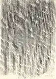 Heinz Mack, Ohne Titel, 1973, Frottage mit schwarzer Wachskreide auf Papier