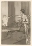 Max Klinger, Vom Tode Zweiter Teil. Opus XIII, 1889, Sieben Radierungen mit Stich und Aquatinta auf unterschiedlichem Papier (von zwölf)