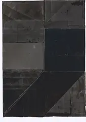 Fritz Klemm, Ohne Titel (Atelierfenster), 1981, Collage auf Karton