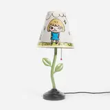 Y.N. Lamp by Yoshitomo Nara, 2021, powder-coated steel, plastic, sold Oct 2025