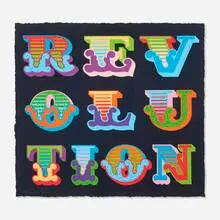 Ben Eine, Revolution, 2014, screenprint in colors