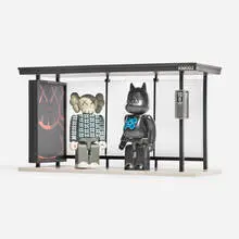 Kubrick Bus Stop Set 2 by Kaws, 2002, painted cast vinyl, sold Oct 2025