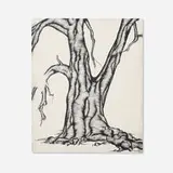 David Ellis, Study in Fort Green Park, 2004, ink on paper