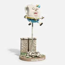 Robert Williams, Skulldy Dumpty, 2010, painted cast resin