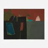 Colorado Springs by Emerson Woelffer, 1954, oil and acrylic on canvas, sold Oct 2025