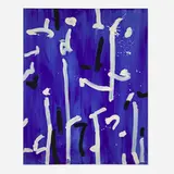 Untitled by Emerson Woelffer, 1993, oil and acrylic on canvas, sold Oct 2025