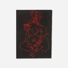 Emerson Woelffer, Untitled, c. 1948, pastel on paper
