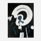 Untitled by Emerson Woelffer, 1995, oil and acrylic on canvas, sold Oct 2025