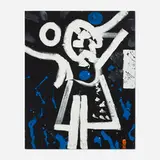 Homage RM by Emerson Woelffer, 1995, acrylic and oil on canvas, sold Oct 2025