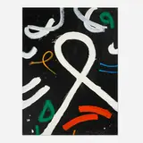 Untitled by Emerson Woelffer, 1992, oil and acrylic on canvas, sold Oct 2025