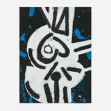 Untitled by Emerson Woelffer, 1997, acrylic and oil on canvas, sold Oct 2025